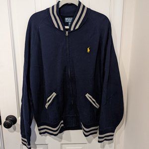 Polo Ralph Lauren Full Zip Navy/Gray Sweatshirt